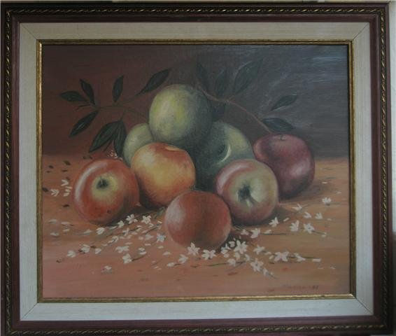 Manzanas Oil Canvas Still Life Paintings