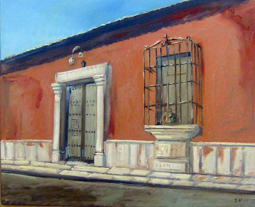 la antigua guatemala Oil Canvas Landscaping