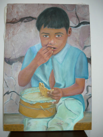 Niño Esperanzano Óleo Lienzo Retrato