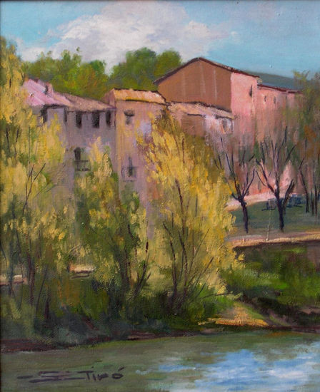 Pont de Claverol Oil Canvas Landscaping