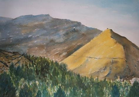 Cazorla desde la Virgen de la Cabeza Watercolour Paper Landscaping