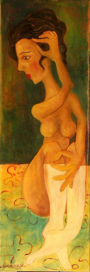 Mitjons blancs Oil Canvas Figure Painting