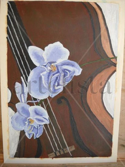 silencio Oil Card Floral Painting