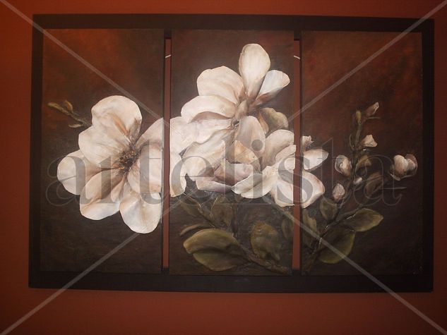 MAGNOLIAS Oil Others Floral Painting