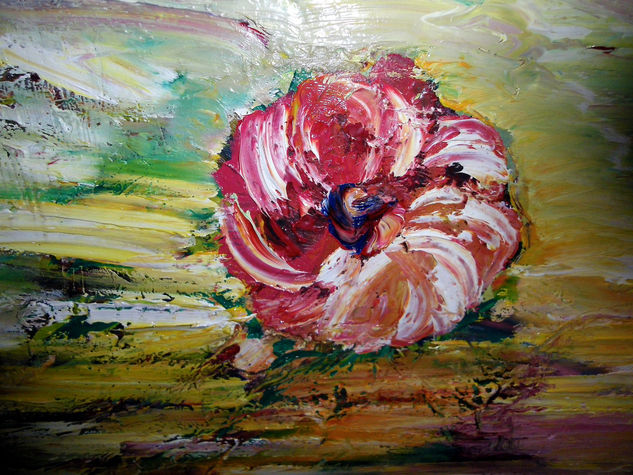 nº  296 Oil Canvas Floral Painting