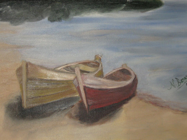 Botes Oil Canvas Marine Painting