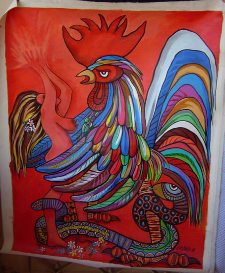 El Gallo de Luis Acrylic Textile Others