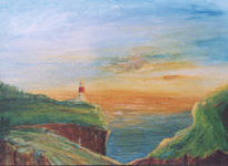 Faro al atardeser
