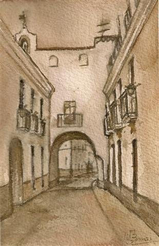 Olivenza I Watercolour Paper Landscaping