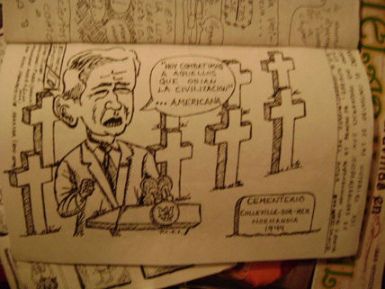 Bush -carton politico-