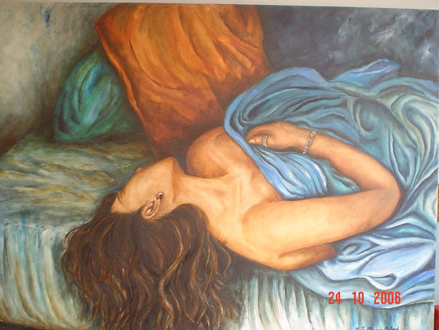 Dormida Óleo Lienzo Figura