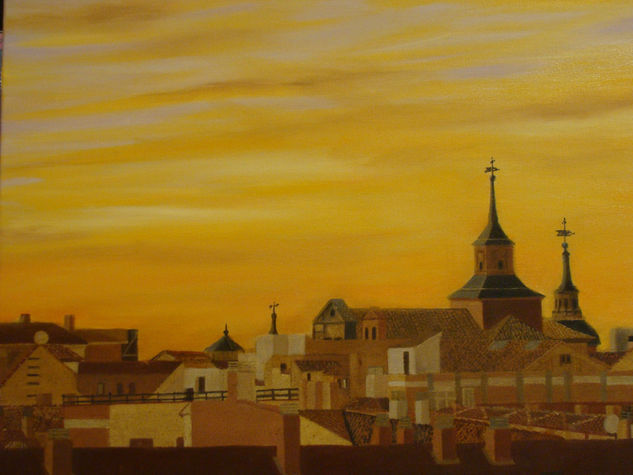 Desde mi terraza Oil Canvas Landscaping