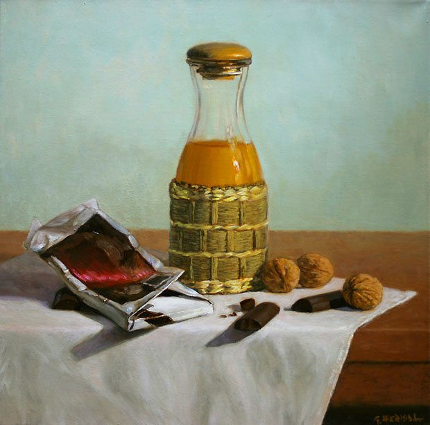 Jugo de naranja y chocolate