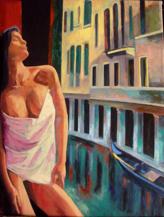 mujer y ventana