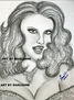 Original pencil artwork of Anna Nicole Smith