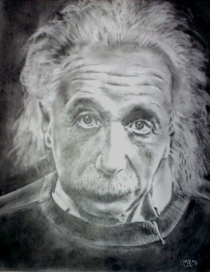 Albert Einstein Carboncillo