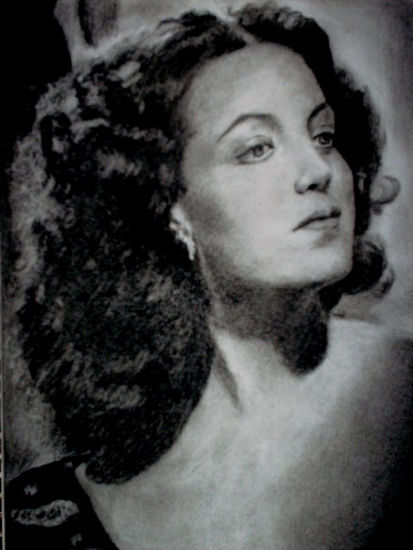 Maria Félix Charcoal