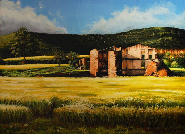 Ruinas de Canet de Fals Oil Canvas Landscaping