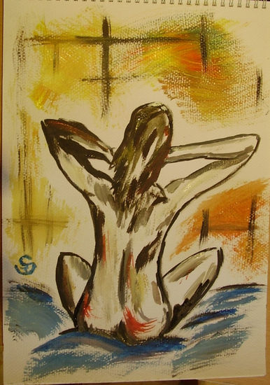 Divertimento VIII Acrylic Paper Nude Paintings