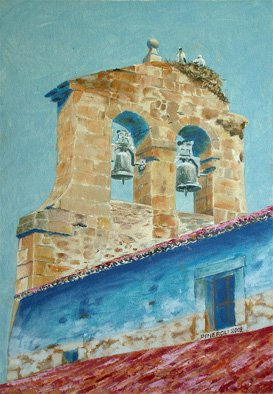 Cigueñas en Garray