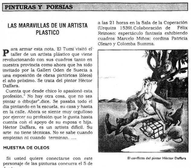 notas y criticas en periódicos