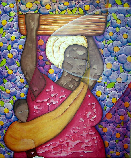 Costeña Acrylic Canvas Figure Painting