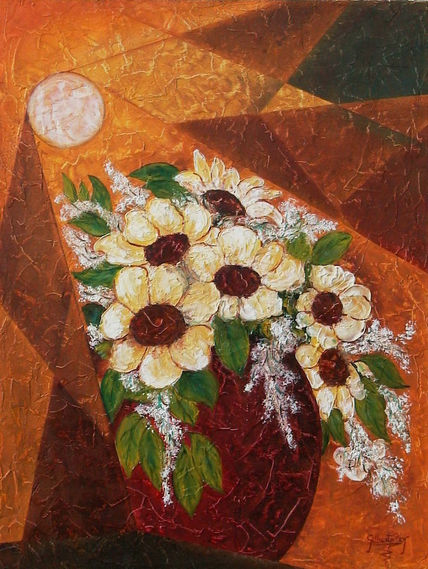 Jarron con flores