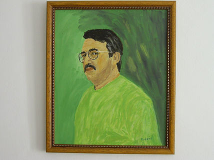 Retrato con fondo...