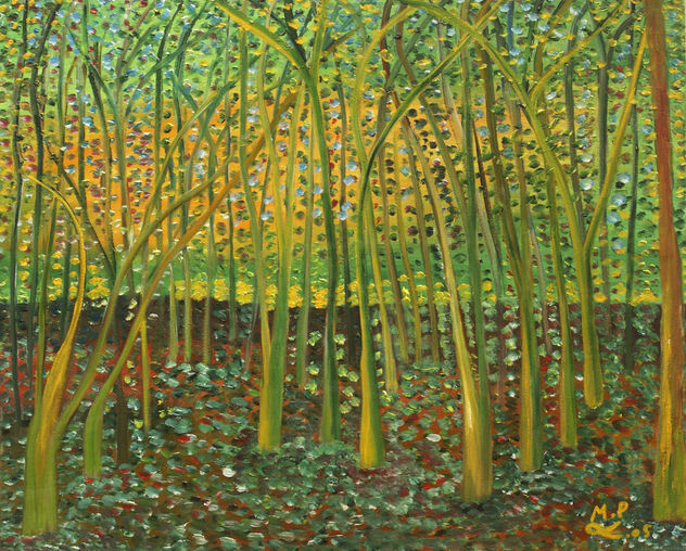 El bosque. Versión Van Gogh