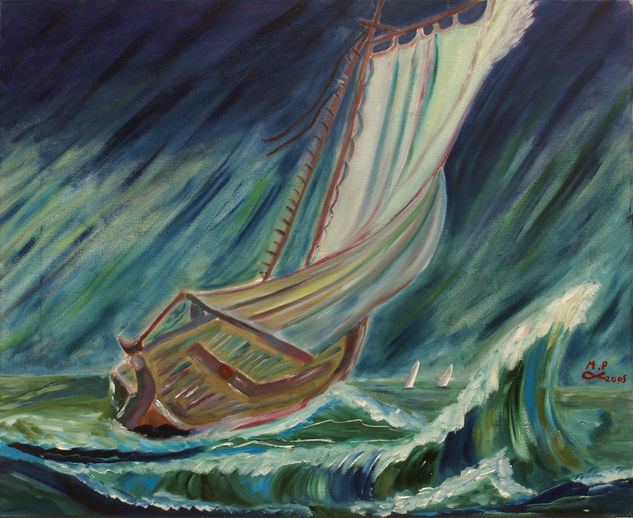 La tempestad Oil Canvas Marine Painting