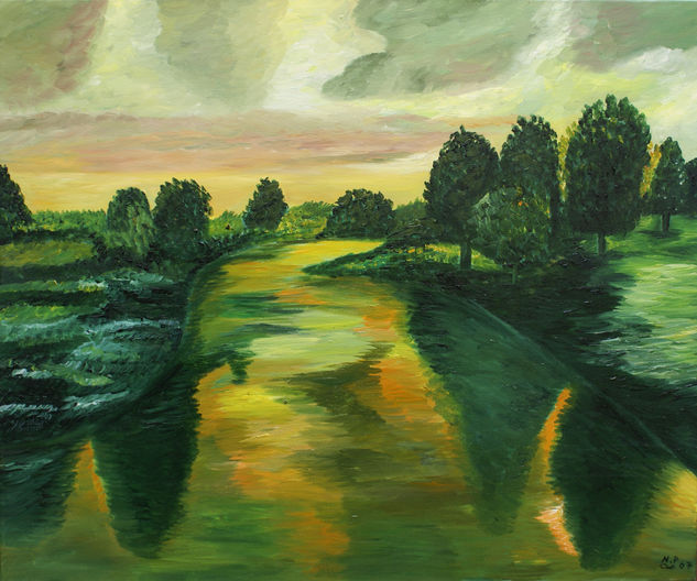 Lago verde Oil Canvas Landscaping