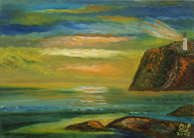 Mar en calma Oil Canvas Marine Painting