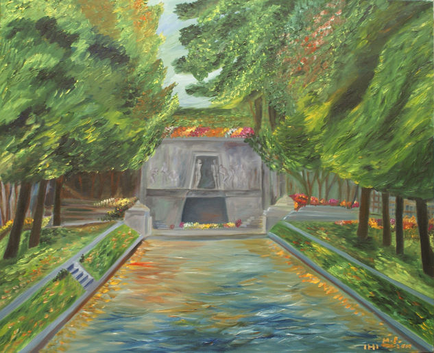 Père Lachaise Oil Canvas Landscaping