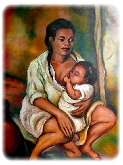 Madre amamantando