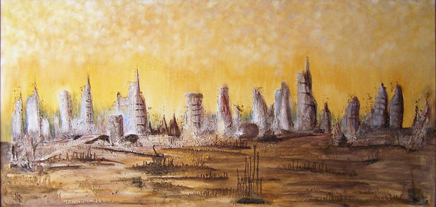 Ciudad de arena Oil Canvas Landscaping