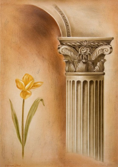 Arco y Flor. Pastel Papel Otros