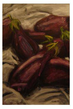 berenjenas Oil Canvas Still Life Paintings