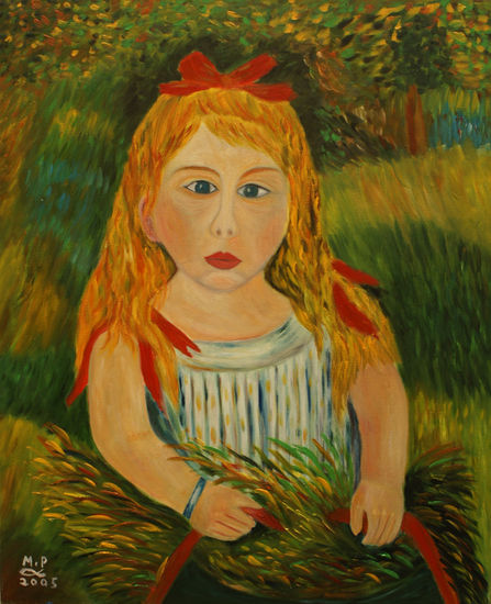 La princesita Oil Canvas Portrait