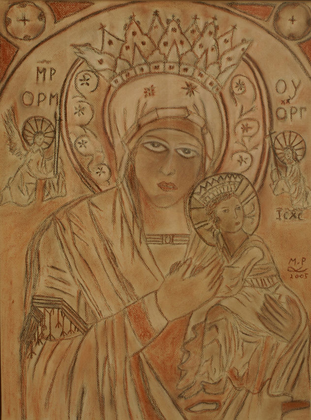 La virgen del perpetuo socorro y San Cosme