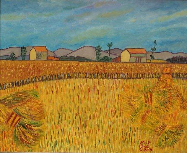 Que no se acabe el pan. Versión de Van Gogh Oil Canvas Landscaping