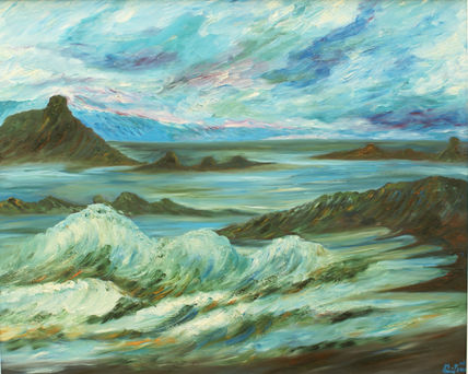Un volcán en el mar