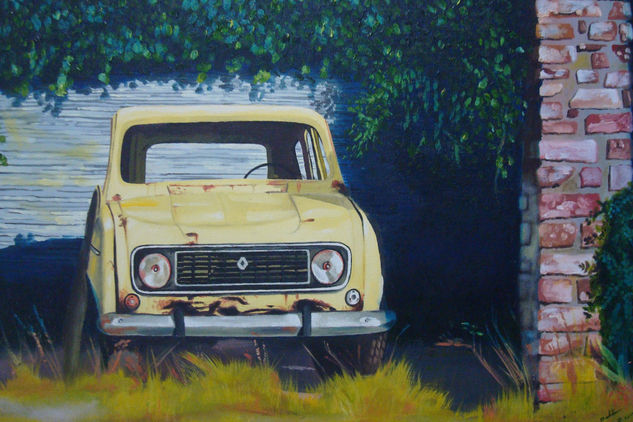 "oxidado y olvidado" Oil Canvas Landscaping