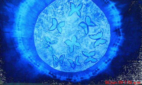 Mantas decorativas en tecnica Batik