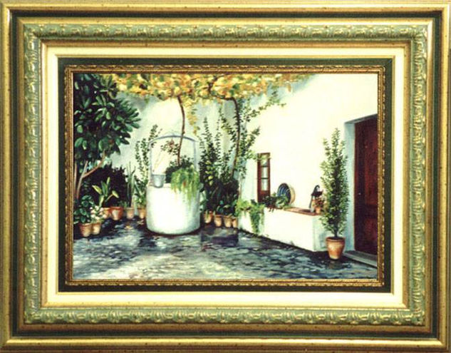 Patio de Fuentevaqueros Oil Canvas Landscaping