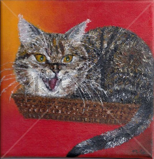 La gata Oil Canvas Landscaping