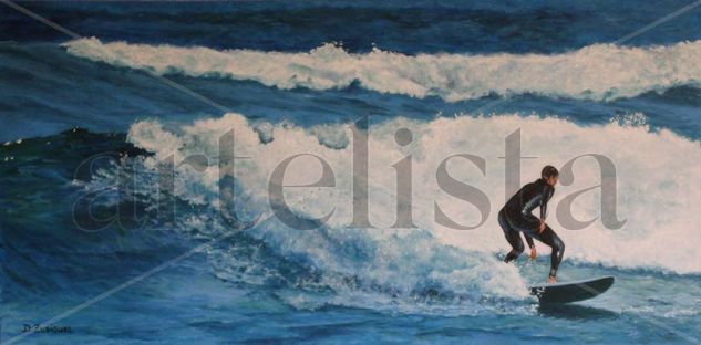 Sili Cortando Oil Canvas Marine Painting