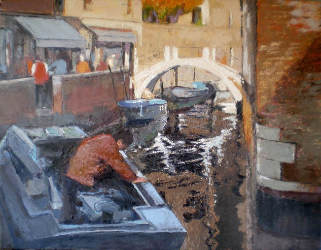 Venecia ....yo también Oil Canvas Landscaping