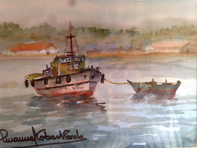 DESCANSANDO EN EL BARCO 