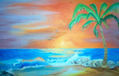 "ATARDECER EN LA PLAYA"