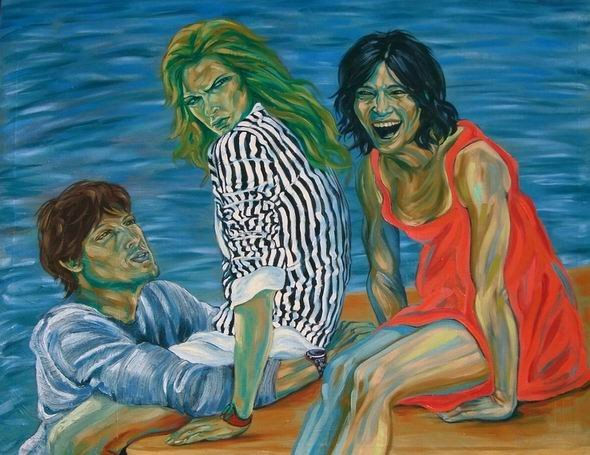 un domingo en Barlovento Oil Canvas Figure Painting